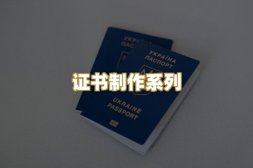证书制作系列